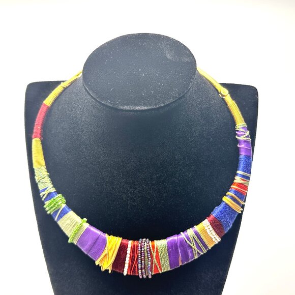 Stunner! 1994 Christian Lacroix Masai Collar Necklace — Expert Provenance — EUC - Picture 1 of 10